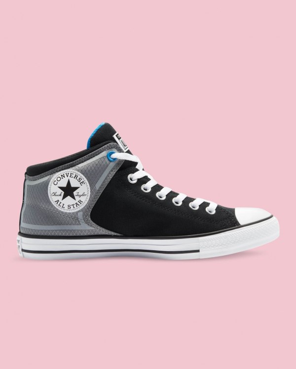 Converse Chuck Taylor All Star High Street Sort Sko Danmark - Converse Mid Sneakers Herre - 73045KWS